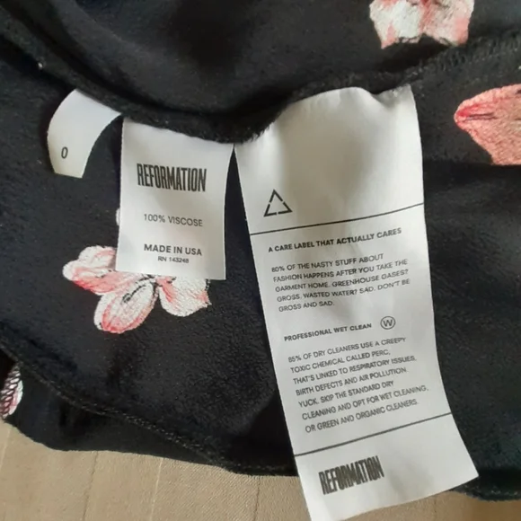 Reformation Black Floral Mini Dress - Picture 11 of 14